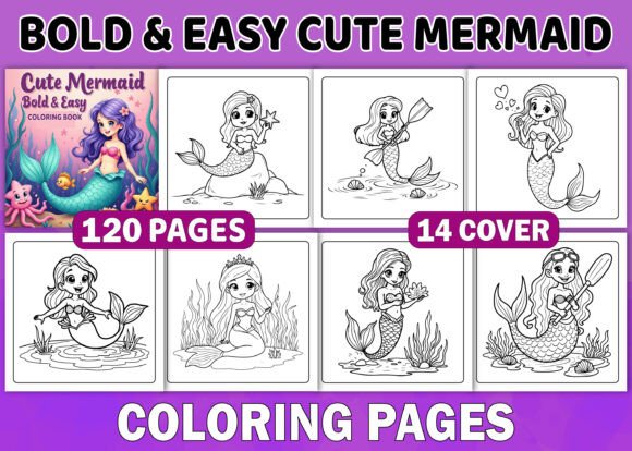 A Practical Review: Bold and Easy Mermaid Coloring Pages for Embroidery