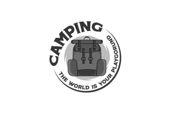 A Vintage Backpack Logo for Adventure Graphics & Logos