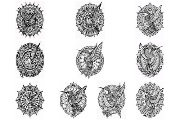 Beyond a Coloring Page: A Brand Designer Reviews the Hummingbird Mandala Graphics