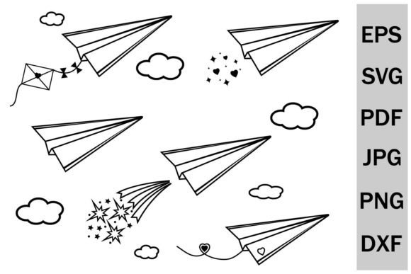 Beyond the Sketch: Embroidery Review of Paper Airplane Clipart