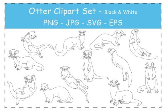 Black & White Otter Clipart: A Crafts & Graphics Creator's Review