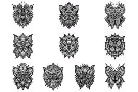 Butterfly Mandala Coloring Page: A Versatile Graphics Asset