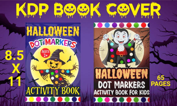 Halloween Dot Marker Graphics for Creative Coloring Pages