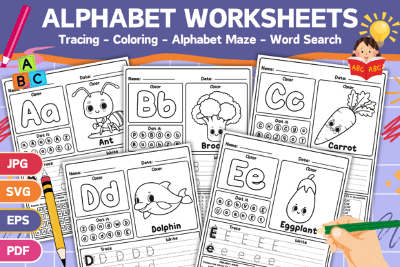 Printable Alphabet Worksheets: A Graphic Designer's Review
