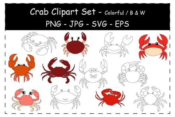 Reviewing Crab Clipart: A Graphics Asset for Crafts & Products