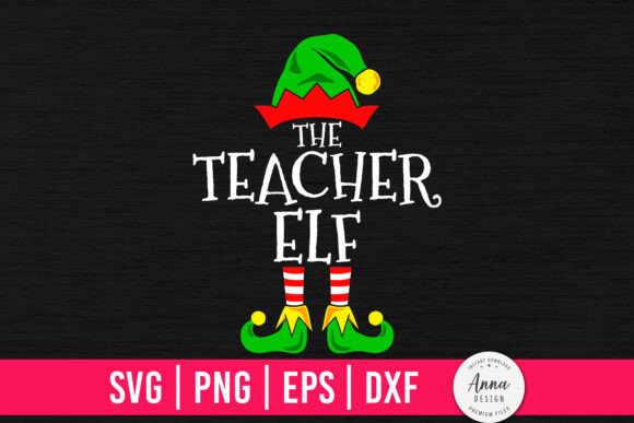 The Teacher Elf: A Playful Graphic Asset for Print Templates