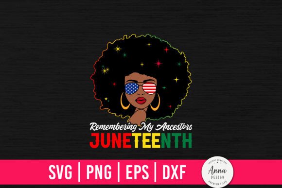 Using the Remembering My Ancestors Juneteenth Graphic in Your Craft Business