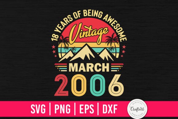 Vintage Birthday Graphics for Crafts and Client Projects